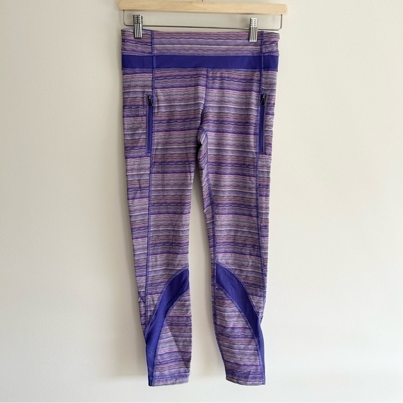 Lululemon Inspire Tight II (Mesh) Space Dye Twist Iris Flower Pink Shell / Iris - Picture 6 of 11